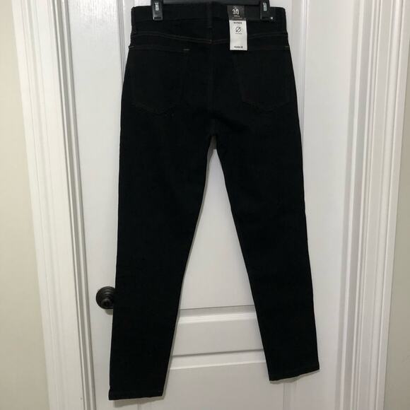 Hurley Men's Jeans Size 30 Black Denim Stretch Straight Flat Fronts Slim Fit - Picture 5 of 9